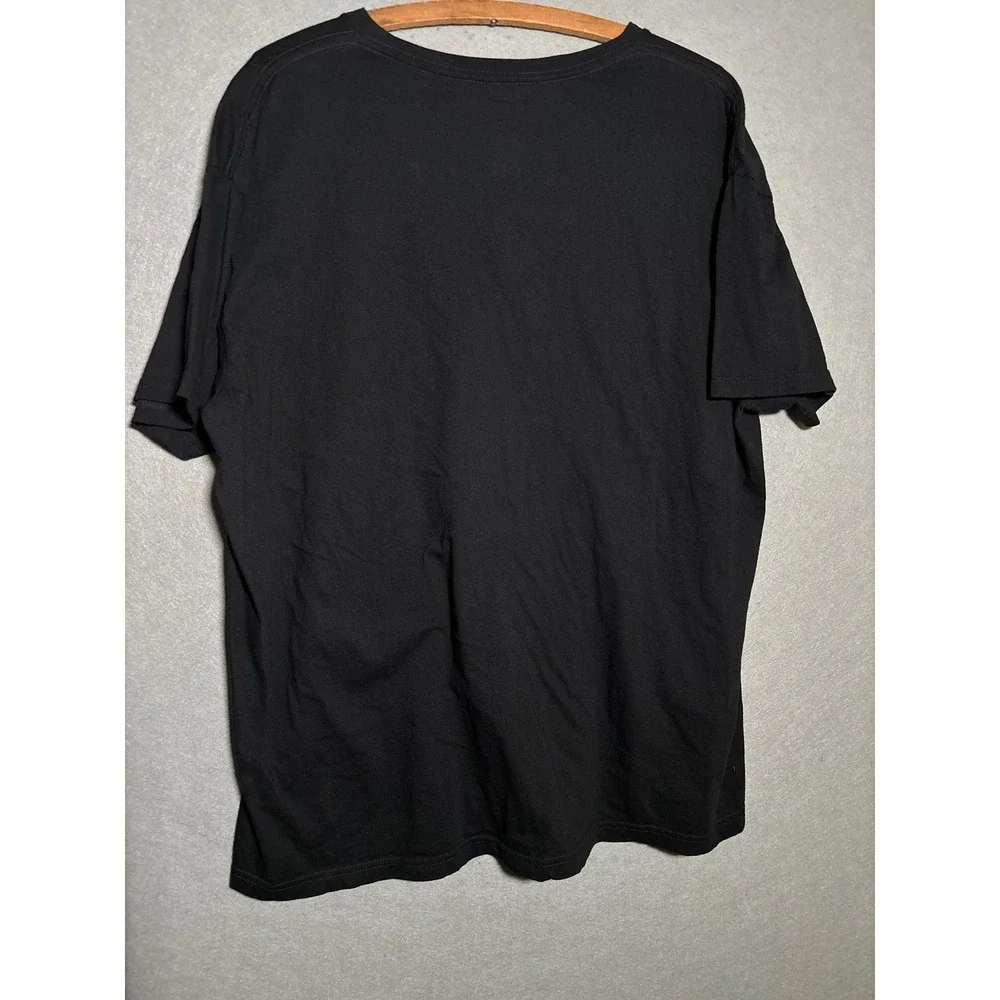 Polo Ralph Lauren Mens XL Black V-Neck T-Shirt Classic Fit Cotton Red Pony‎ Logo